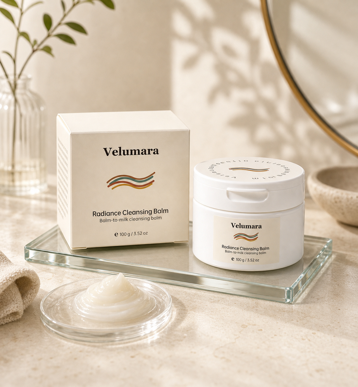 Radiance Cleansing Balm evening cleanse scene