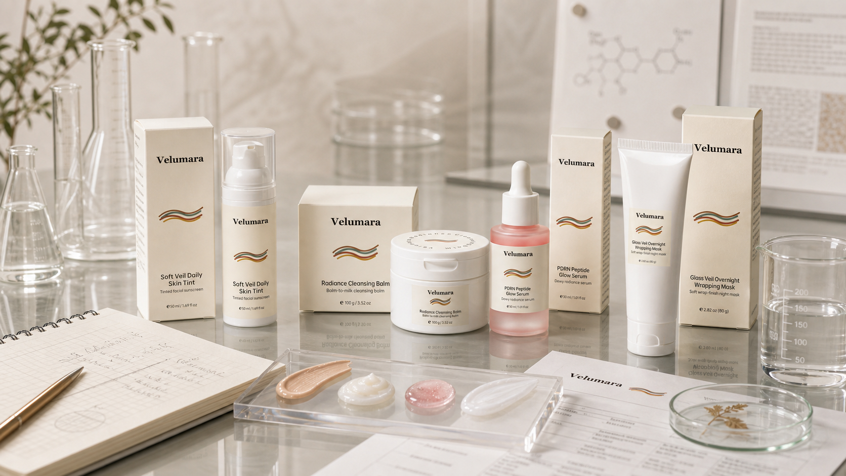 Velumara cosmetic standards scene